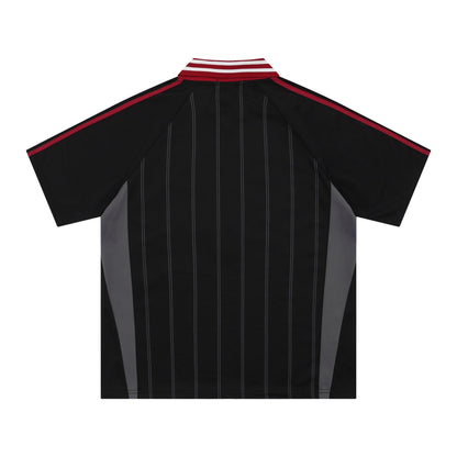 Black Soccer Player Jersey