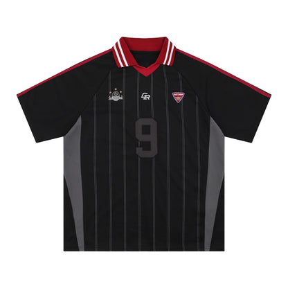 Black Soccer Player Jersey