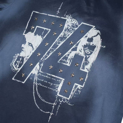 Blue Metal Stars T-shirt