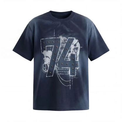 Blue Metal Stars T-shirt