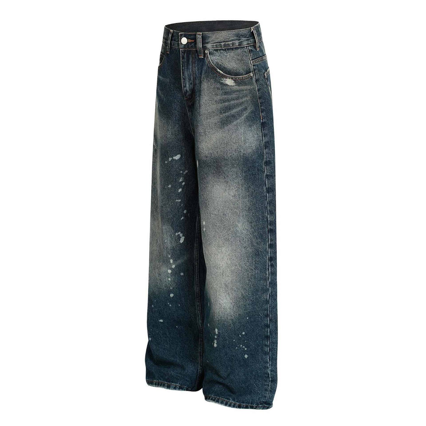 Blue Shot Baggy Jeans