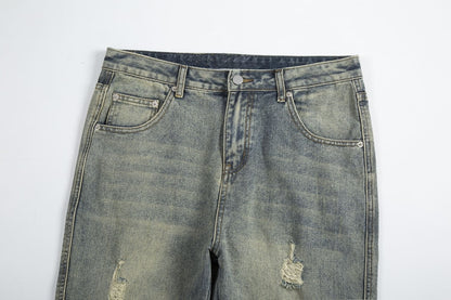 Button Flare Jeans