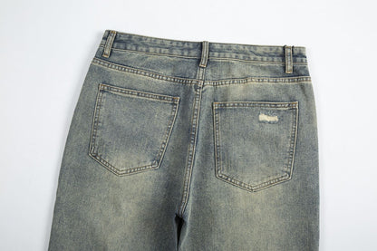 Button Flare Jeans