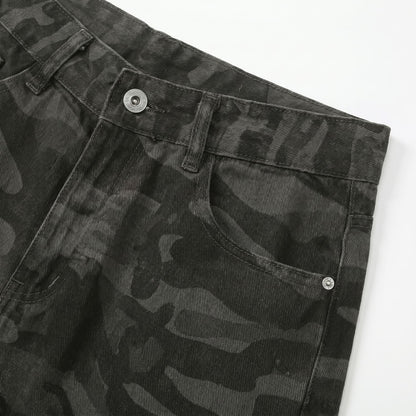 Dark Camo Shorts Jeans