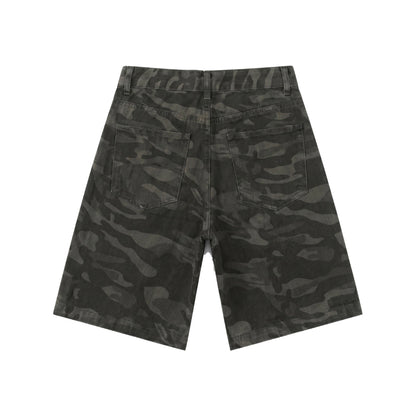 Dark Camo Shorts Jeans