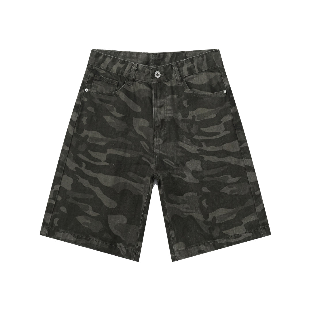 Dark Camo Shorts Jeans