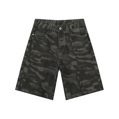 Dark Camo Shorts Jeans