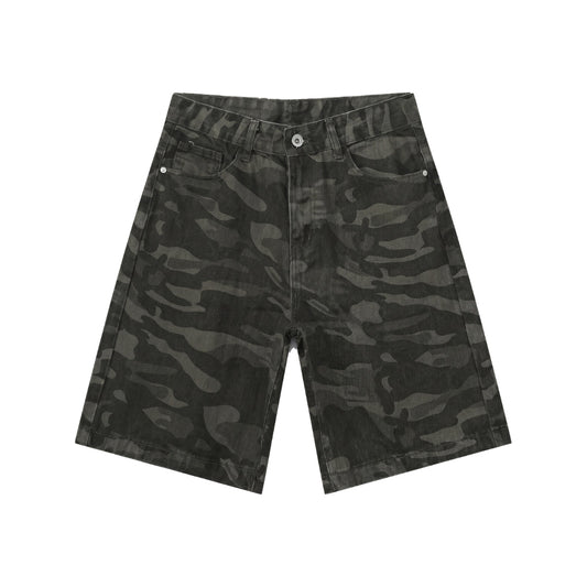 Dark Camo Shorts Jeans