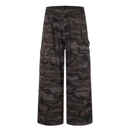 Dark Camo Baggy Jeans