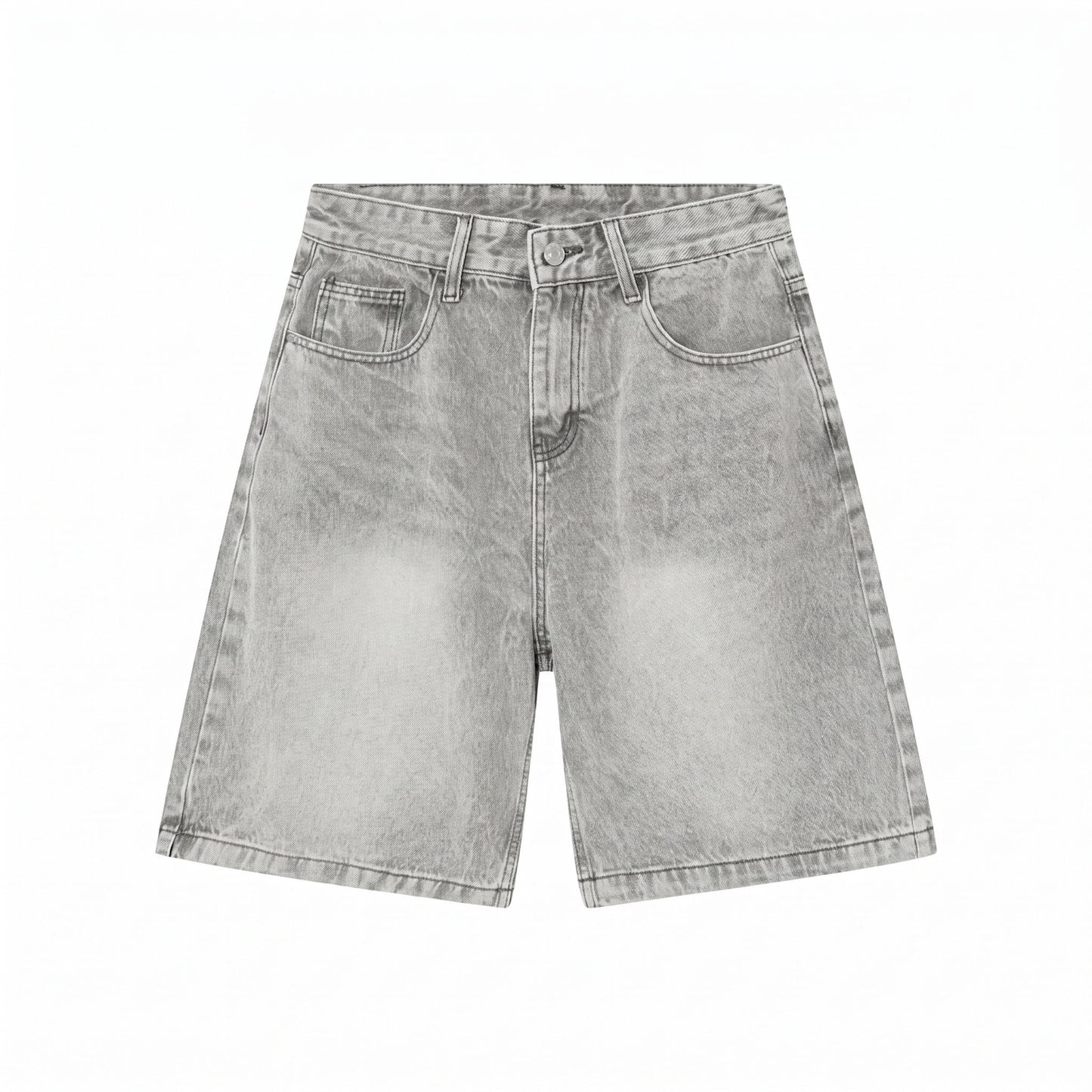 Grey Classic Shorts Jeans