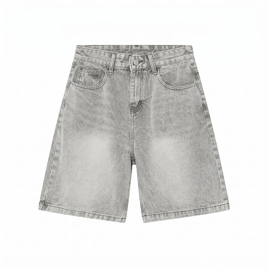 Grey Classic Shorts Jeans