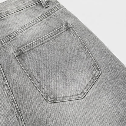Grey Classic Shorts Jeans