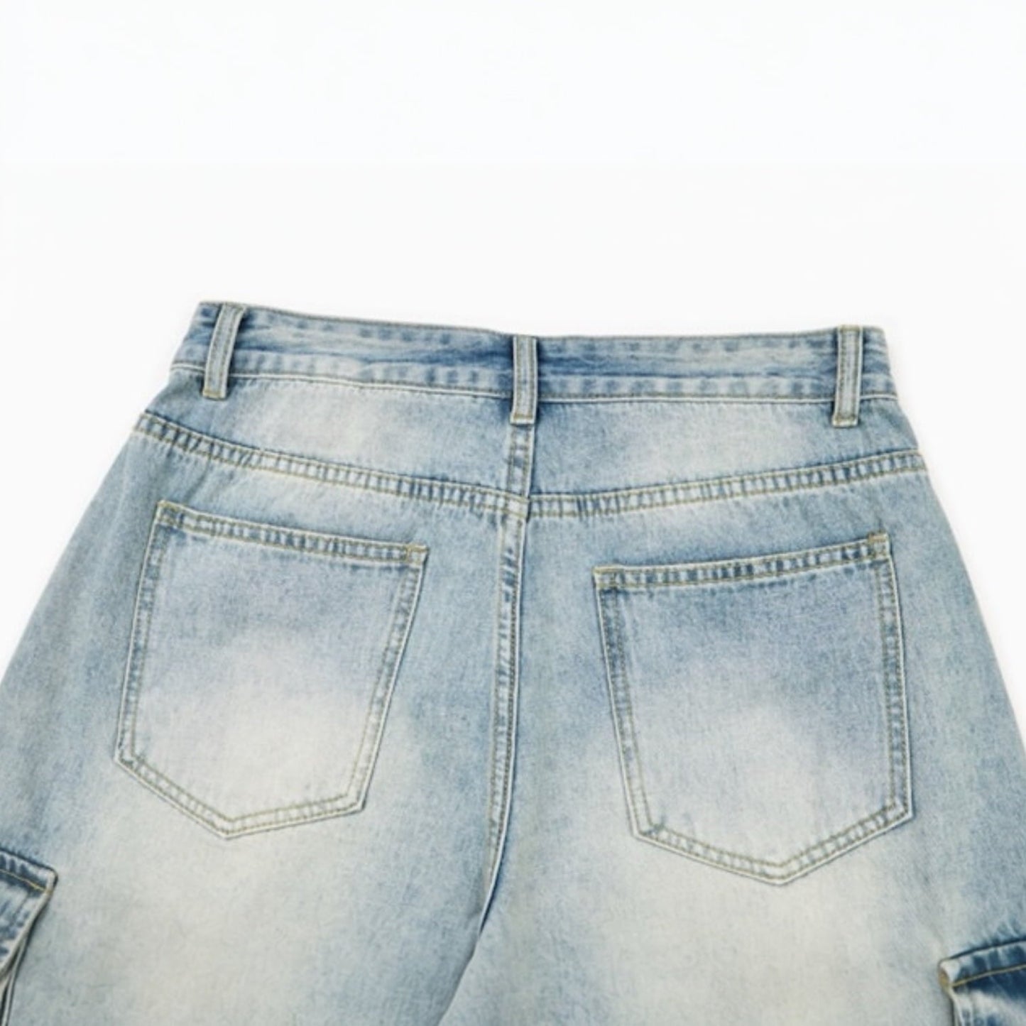 Blue Pockets Shorts Jeans