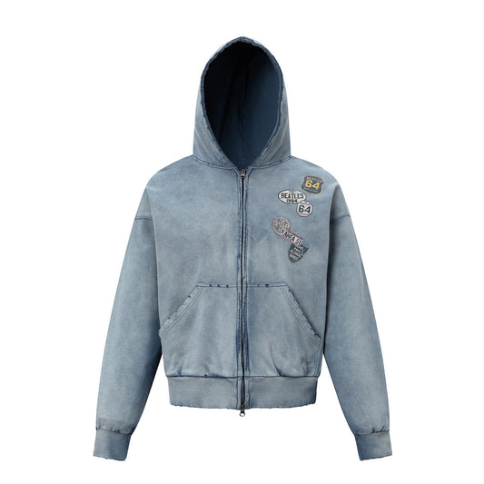 Road Blue Hoodie