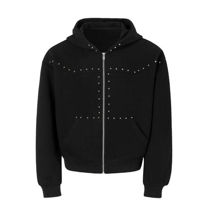 Studs Black Hoodie