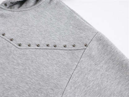 Studs Grey Hoodie