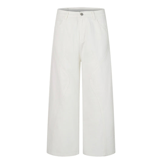 All White Baggy Jeans