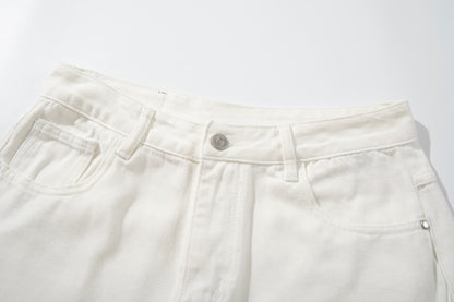 All White Baggy Jeans