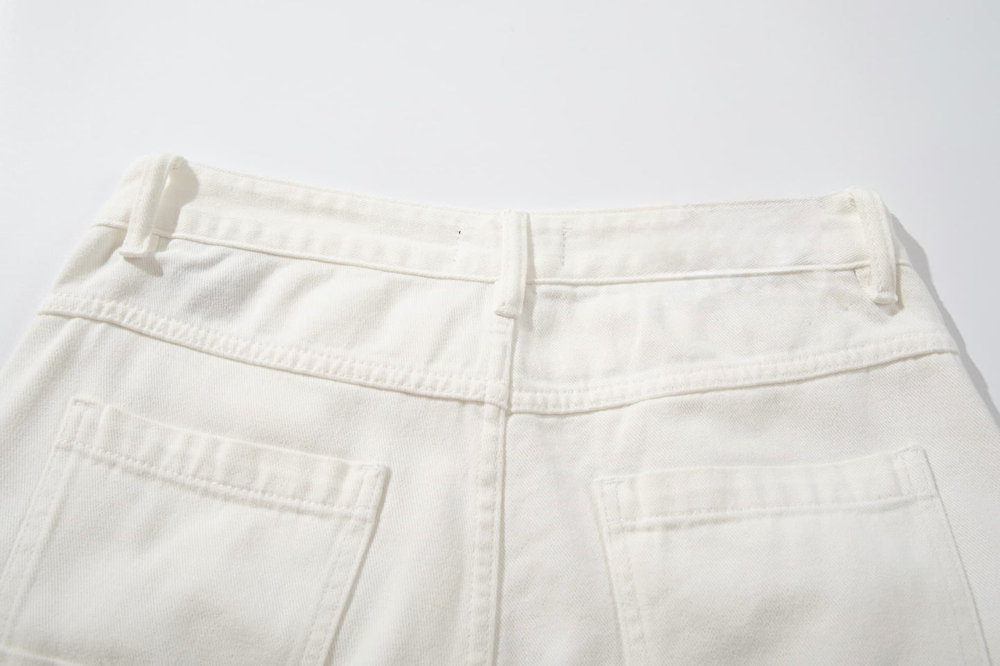 All White Baggy Jeans
