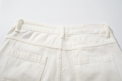 All White Baggy Jeans