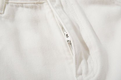 All White Baggy Jeans