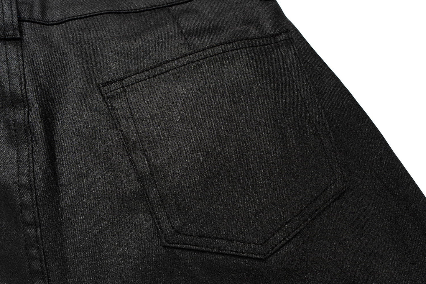 Waxed Baggy Jeans