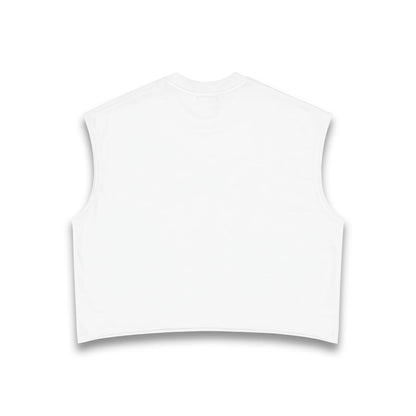 White Boxy Fit Tank Top
