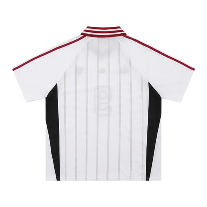 White Soccer Player Jersey