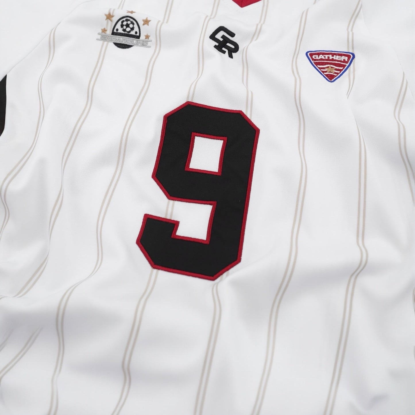 White Soccer Player Jersey