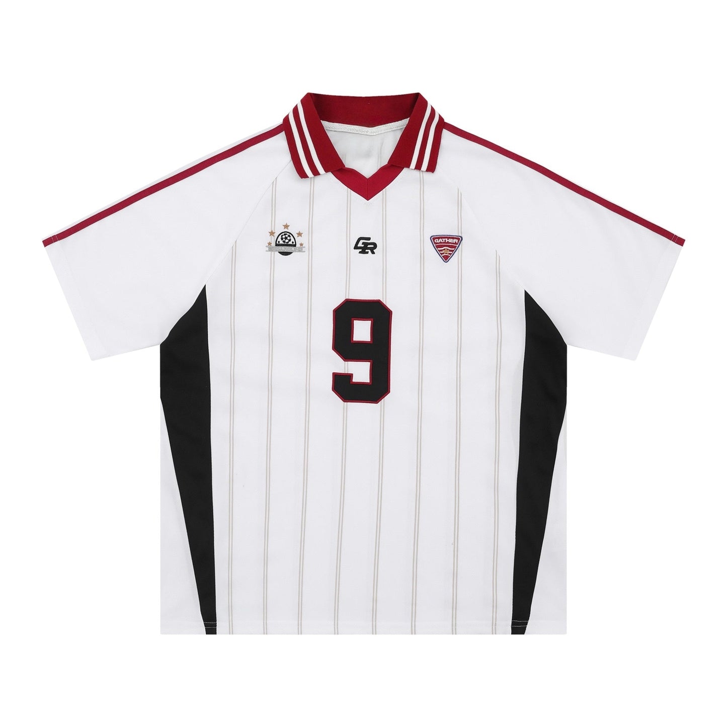 White Soccer Player Jersey