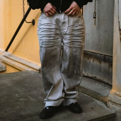 White Ash Baggy Jeans